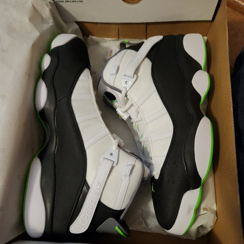 Jordan 6 rings wht/grn